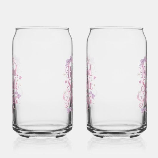 Elegant Pink and Purple Sparkle Script (Gauche)