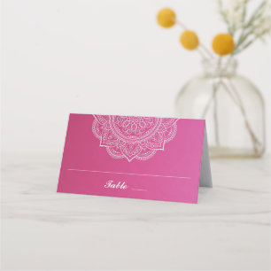Elegant Pink and White Paisley Indian Wedding