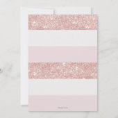 Elegant Pink Baby shower Girl Kaart (Achterkant)