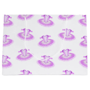 Elegant Pink Ballet Birthday Tutu Waterverf Groot Cadeauzakje