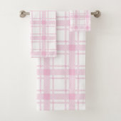 Elegant Pink Bath Towels Soft and Refined Look (En situation)