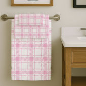 Elegant Pink Bath Towels Soft and Refined Look Bad Handdoek