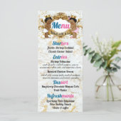 Elegant Pink|Blue African Gender Revevela Menu Pho (Debout devant)