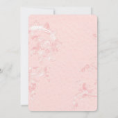 Elegant Pink Blush Pearl Vrijgezellenfeest Kaart (Achterkant)