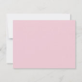 Elegant Pink Border Monogram Stationery Note Card Kaart (Achterkant)