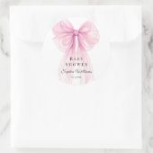 Elegant Pink Bow Stickers Watercolor (Sac)