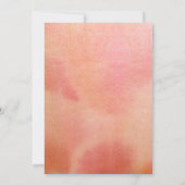 Elegant Pink Coral Waterverf Retirement Kaart (Achterkant)