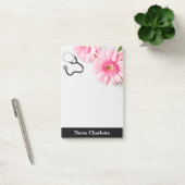 Elegant Pink Daisy Nurse Post-it® Notes (Kantoor)