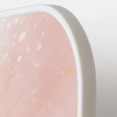 Elegant Pink en Gold Pickleball Paddle (Links Detail)