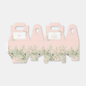 Elegant Pink First Heilige Communie Greenery Favor Bedankdoosjes (Uitgevouwen)