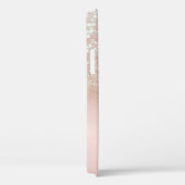 Elegant Pink Flamingo Crown Princess, Glitter Boke Case-Mate iPhone Case (Achterkant / Rechts)