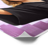 Elegant Pink Floral Graduation Party poster (Coin)