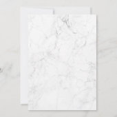 Elegant Pink Floral Marble 30th Birthday Kaart (Achterkant)