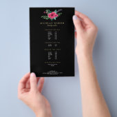 Elegant Pink Floral Salon II Flyer (Hand)