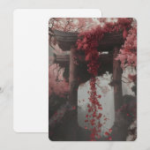 Elegant Pink Floral Wedding Invitation – Botanical (Devant / Derrière)