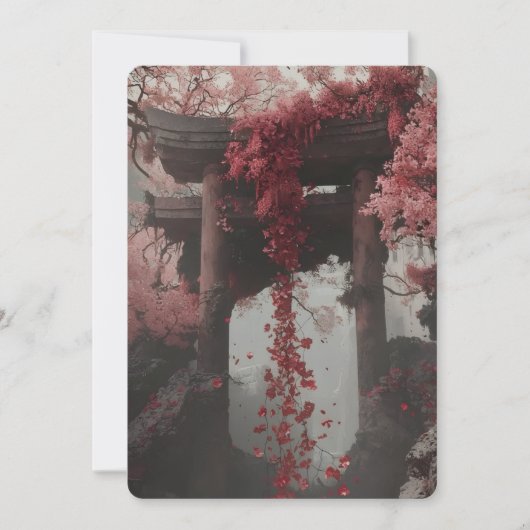 Elegant Pink Floral Wedding Invitation – Botanical (Devant)