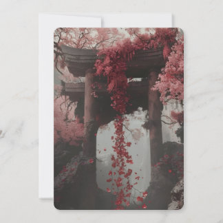 Elegant Pink Floral Wedding Invitation – Botanical Kaart