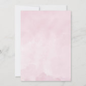 Elegant Pink Flowers en Greenery Vrijgezellenfeest Kaart (Achterkant)