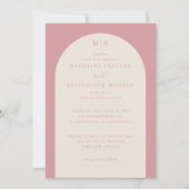 Elegant Pink Formal Invitation (Devant)