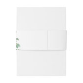 Elegant Pink French Rose Wedding Uitnodigingen Wikkel (Achterkant Voorbeeld)