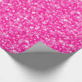 Elegant Pink Glitter Cadeaupapier (Hoek)
