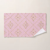 ELEGANT PINK GOLD VICTORIAANS BATHROOM TOWEL SET BAD HANDDOEK (Handdoek)