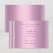 ELEGANT PINK LACE ALL OCCASION RSVP (Voorkant / Achterkant)