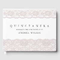 Elegant Pink Lace Quinceanera 15th Birthday Party