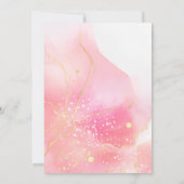 Elegant Pink Marble Graduation Invitation  (Dos)