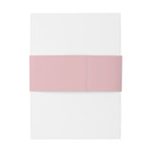 Elegant Pink Minimalist Names Uitnodigingen Wikkel (Achterkant Voorbeeld)