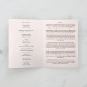 Élégant Pink nécrologie Bereavement Programmes de  (Intérieur)