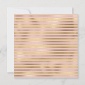 ÉLÉGANT PINK or strié BACHELORETTE INVITATION (Dos)