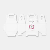 Elegant Pink Peonies Wedding Bedankdoosjes (Uitgevouwen)