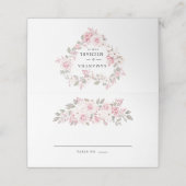 Elegant Pink Peony Floral (Buitenkant ongevouwen)