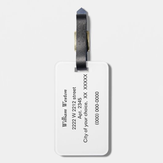 Elegant Pink, Purple, and Silver Marble Pattern Bagagelabel (Achterkant verticaal)