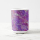 Elegant Pink, Purple and Silver Marble Pattern  Koffiemok (Center)