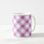 Elegant Pink Purple Geometric Pattern Mug (Devant droit)