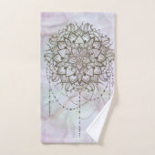 Elegant Pink Quartz Mandala Marble Bad Handdoek (Handdoek)