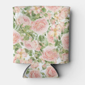 Elegant Pink Rose Garden Blikjeskoeler (Voorkant)