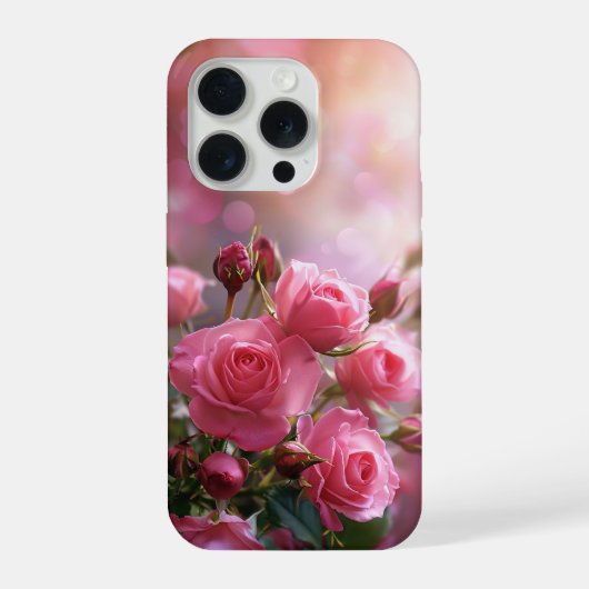 Elegant Pink Roses Phone Case (Verso)
