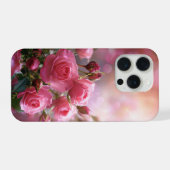 Elegant Pink Roses Phone Case iPhone Hoesje (Achterkant horizontaal)