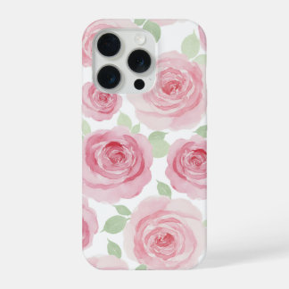 Elegant Pink Roses Phone Case iPhone 15 Pro Hoesje