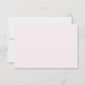 Elegant Pink RSVP Card (Dos)