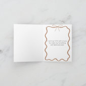 Elegant pink Satin Dress Bridesmaid Proposal Kaart (Binnen)