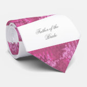 Elegant Pink Satin Ribbon, vader van de Bride Stropdas (Opgerold)