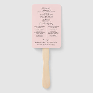 Elegant Pink Tulips Bouquet wedding program  Handwaaier