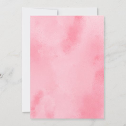 Elegant Pink Wedding invitation (Dos)