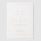 Elegant Pink Wedding Invitation (Recto)