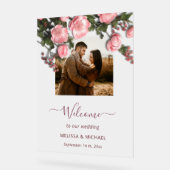 Elegant Pink White 3D Roses Wedding (Angle)