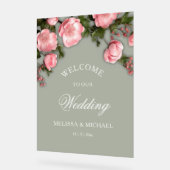 Elegant Pink White 3D Roses Wedding (Angle)